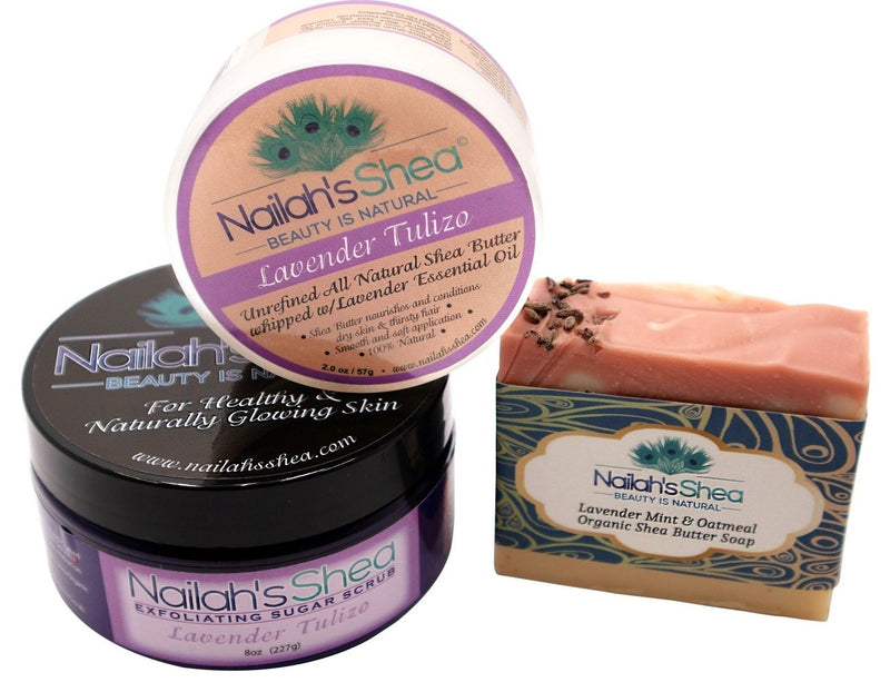 2 Hand-crafted Soaps + 2oz Butter + 8oz Scrub Subscription - Nailah's Shea