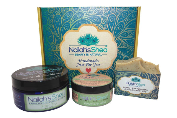 Gift Box: Invigorating Mint - Gift Boxes - Nailah's Shea