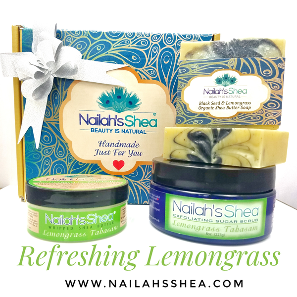Gift Box: Refreshing Lemongrass - Gift Boxes - Nailah's Shea