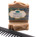 Moroccan Ghassoul Clay Shampoo Conditioning Bar - Shea Butter Soap Hand-Crafted - Men - Nailah's Shea