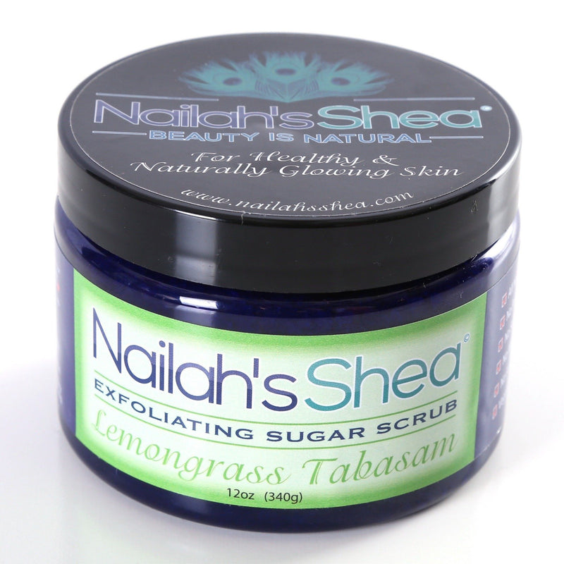 Nailah's Shea LemonGrass Exfoliating Sugar Scrub - Exfoliating Shea Sugar Scrubs - Men - Nailah's Shea