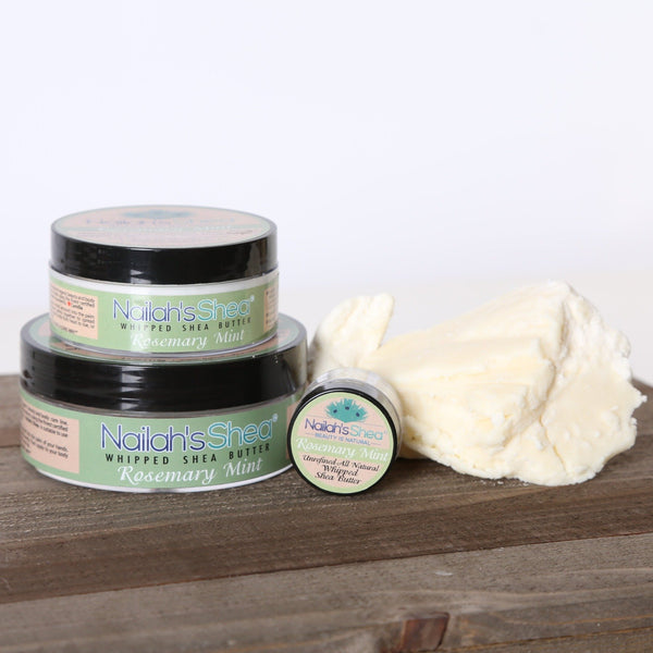 Rosemary and Mint Whipped Shea Body Butter - Mens Butters - Nailah's Shea
