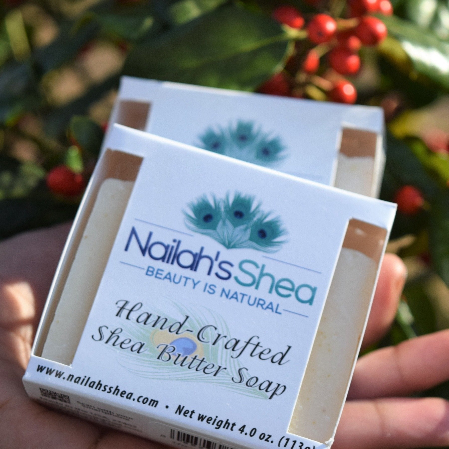 Unscented Oatmeal Shea Butter Soap - Shea Butter Soap Hand-Crafted - Men - Nailah's Shea