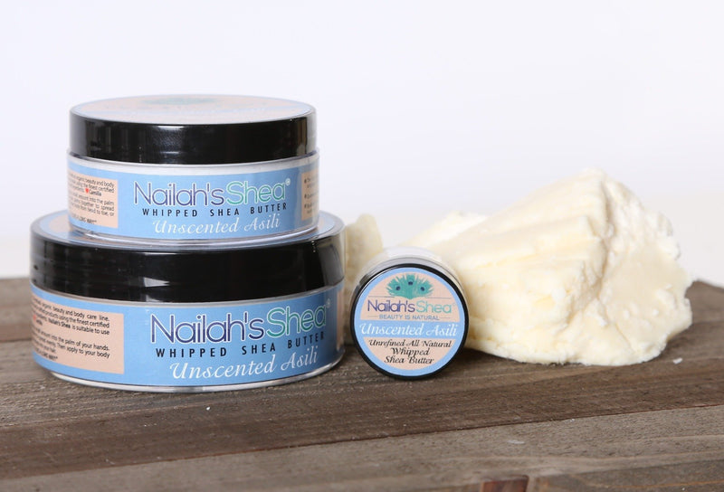 Unscented Whipped Shea Body Butter - Mens Butters - Nailah's Shea